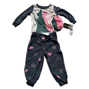 Wicked pajama set long sleeve slippers size 2T